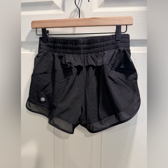 Athleta Mesh Racer Run 2.5" Short in Black-Size XXS-NWT - Picture 8 of 11